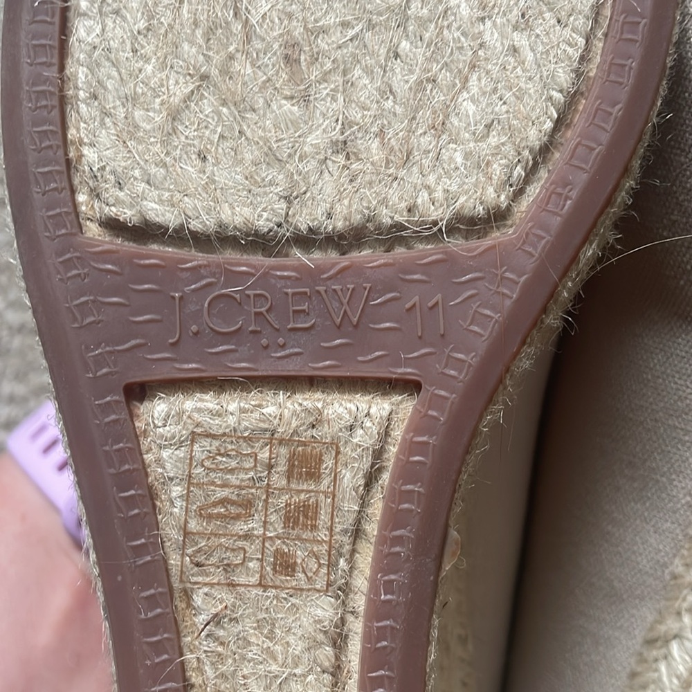 J Crew tan canvas wedges size 11 - Picture 6 of 6